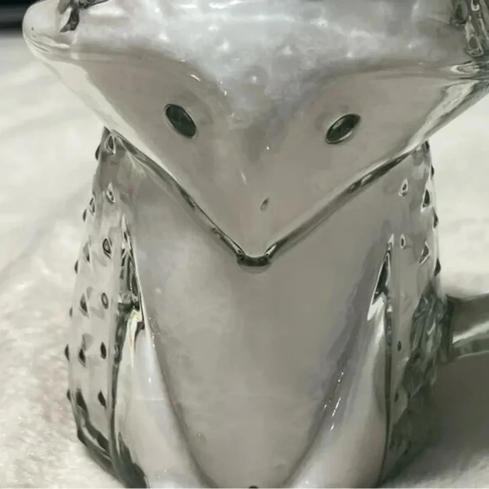 Fox Mug Lily Scented Candle Handmade 16 oz Clear Glass Animal Jar 2 Wick